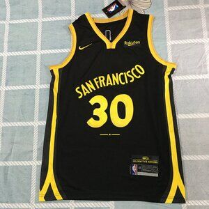 Golden State Warriors #30 NBA Black Jersey Stephen Curry Nike Dri-FIT